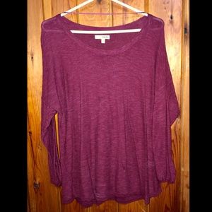 XL burgundy long sleeve